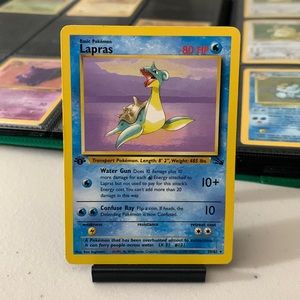 Lapras 1999 25/62 First Edition Pokemon Card Base Set Rare #25
